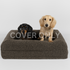 Boucle Luxury Pet Bed Spare Cover - Brown