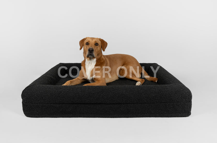 Boucle Luxury Pet Bed Spare Cover - Black