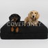 Boucle Luxury Pet Bed Spare Cover - Black