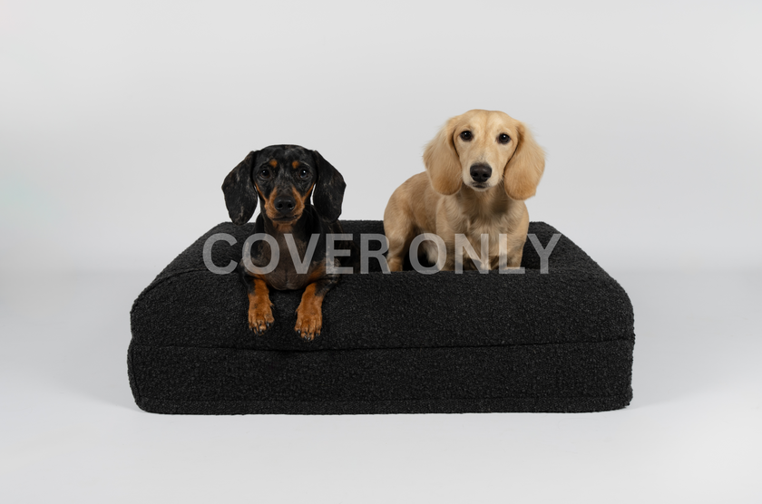 Boucle Luxury Pet Bed Spare Cover - Black