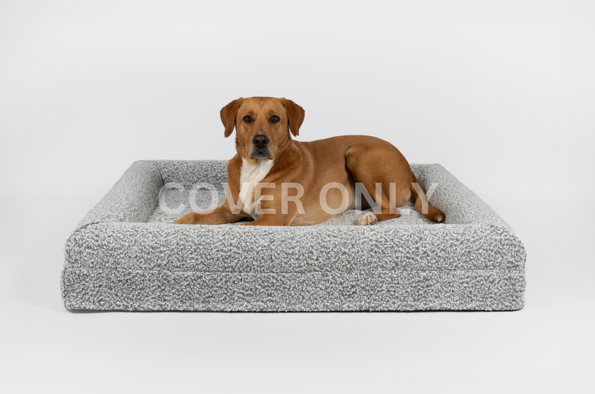 Boucle Luxury Pet Bed Spare Cover - Grey Speckle