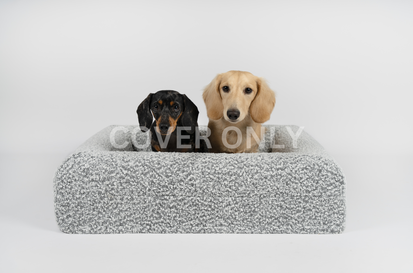 Boucle Luxury Pet Bed Spare Cover - Grey Speckle