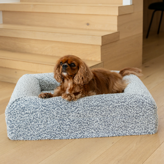 Boucle Luxury Pet Bed - Grey Speckle