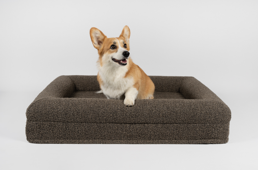 Boucle Luxury Pet Bed - Brown
