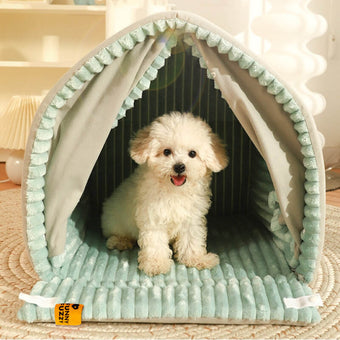 Haven Double Curtain Dog Bed